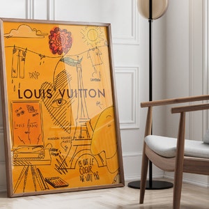 Louis Vuitton Logo Pattern Wall Decal Home Decor Bedroom Room Vinyl St –  boop decals