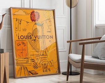 louis vuitton art wall decor canvas