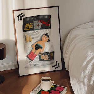 Astroboy EXCLUSIVE Poster - Tetsuawan Atom Art - Astroboy Decor - Osamu Tezuka - Geeky Wall Art - Mighty Atom - Astroboy Art - Anime Manga