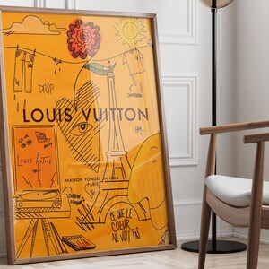 LV Inspired Wall Decor Luxury Interior Design LV Wall Art LV Inspired ...
