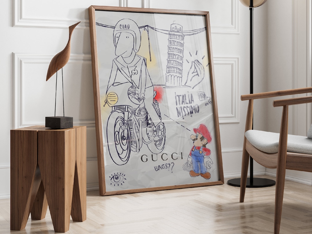 GUCCI INSPIRED Wall Decor Luxury Interior Design Luxury Etsy