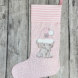 XL Stiefel Nikolausstiefel - Advent / Nikolaus - Elefant Rosa *NEU*