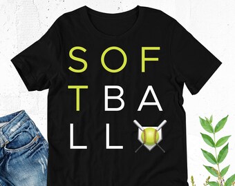 Camiseta fã de softball, camisa de softball, aniversário de softball