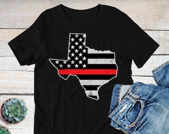 Texas Firefighter Shirt, Firefighting Tshirt, Graphic Tee, Shirt