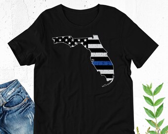 Florida, Thin Blue Line, Police Lives Matter, Law Enforcement Shirt, Florida Trooper