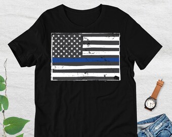 Thin Blue Line Tshirt, Police Lives Matter, Law Enforcement Support Shirt, Line of Duty Shirt