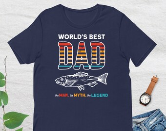 World's Best Dad Shirt, Father's Day TShirt, Fisherman Gift, Fishing Grandpa