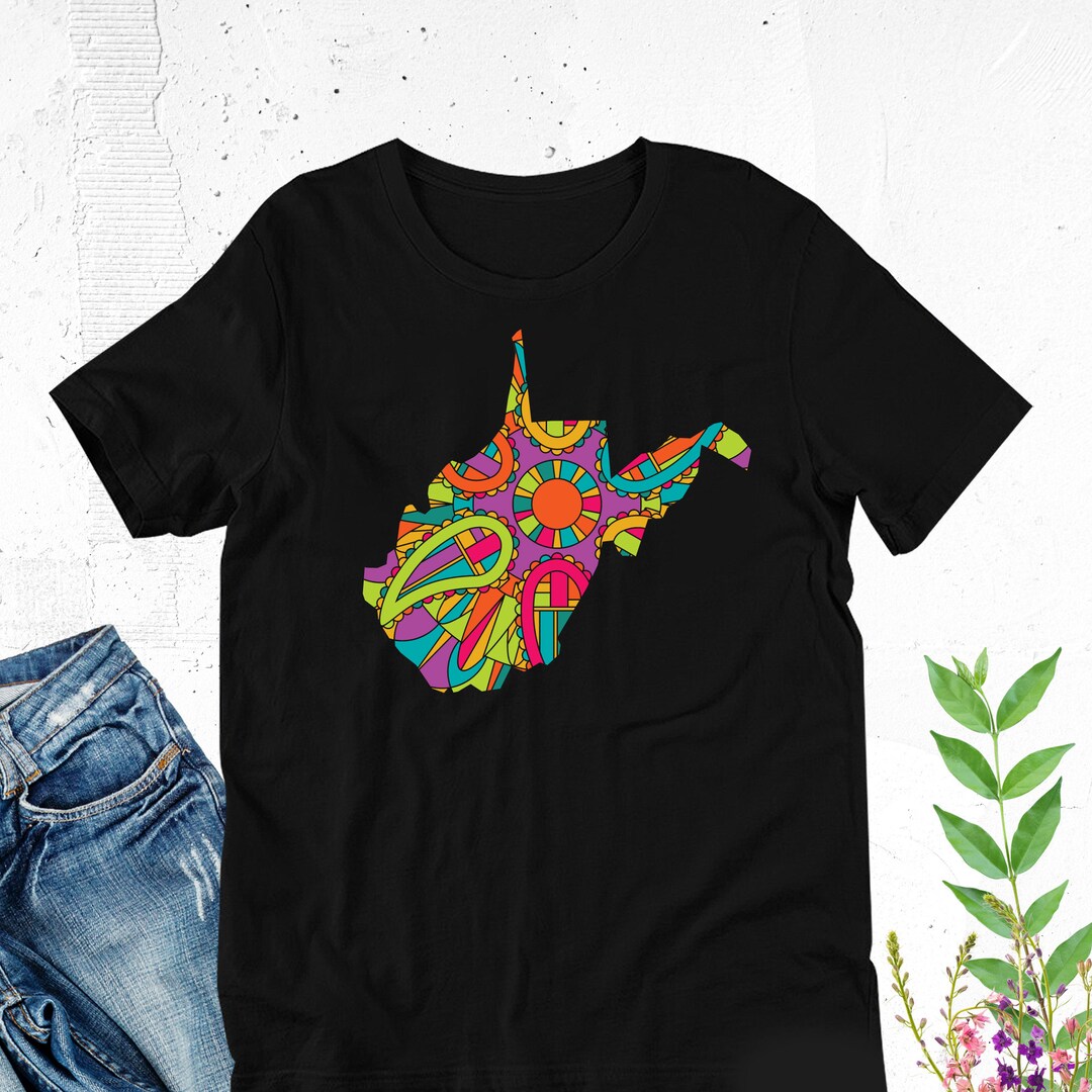 West Virginia Tshirt, West Virginia Native Gift, West Virginia Outline