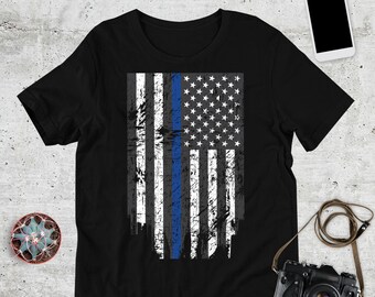 Thin Blue Line Tshirt, Police Lives Matter, Law Enforcement Support Shirt, Line of Duty Shirt