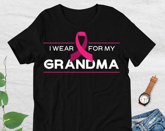 Grandmother Breast Cancer Support Shirt, Awareness TShirt