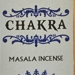 Ayurvedic Masala Incense (15 sticks) - Flavour : CHAKRA