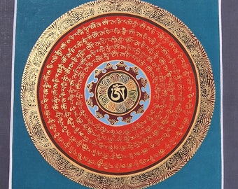 24インチ、パンチャ仏曼荼羅の仏教手描き、手描き - Etsy 日本