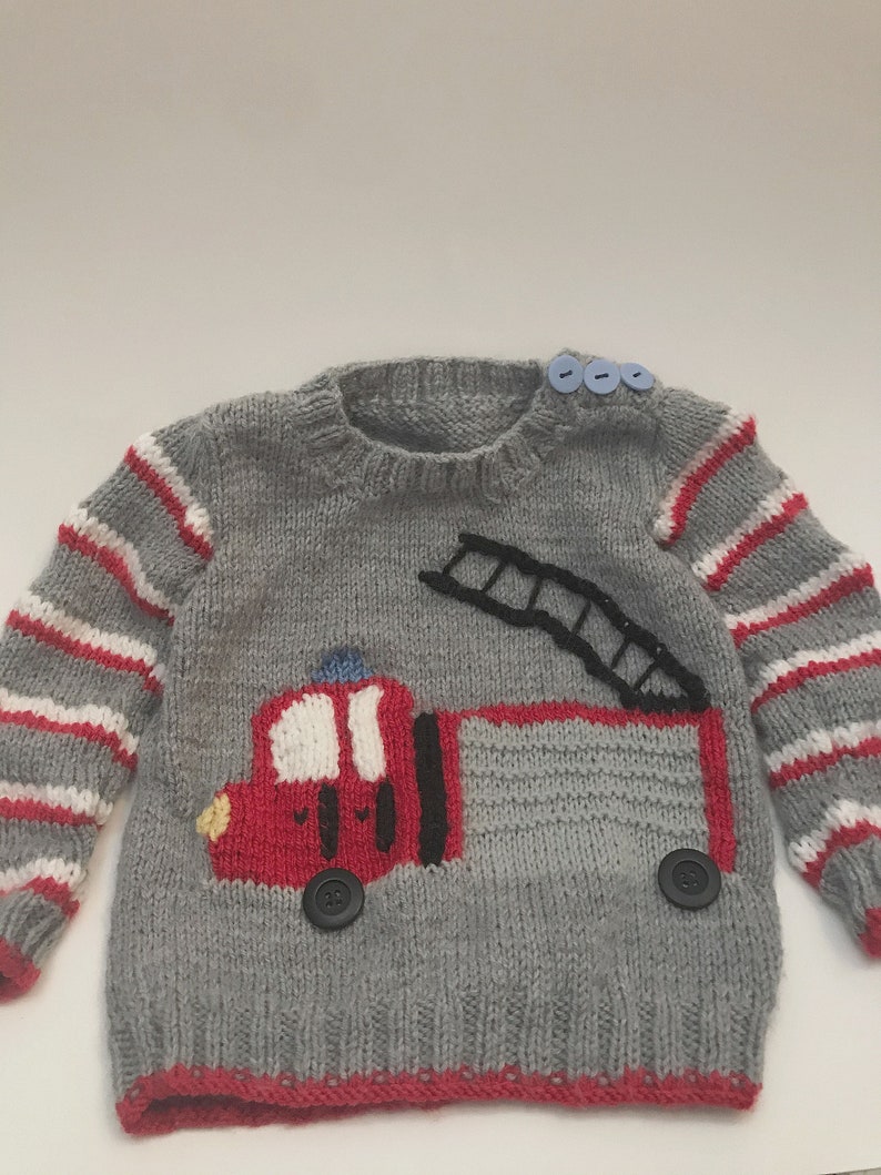 Fire Truck Sweater