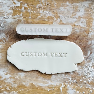 CUSTOM TEXT - Acrylic Push Stamp