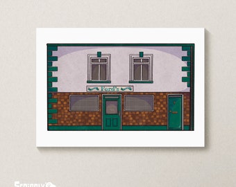 Donkey Ford's Limerick Art Print, Limerick City, Ireland, Limerick, A4 Print, A5 Print