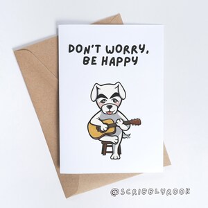 ¡No te preocupes, sé feliz! - Tarjeta de felicitación, tarjeta divertida, para ella, para él, tarjeta divertida, tarjeta linda, tarjeta de cumpleaños