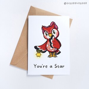 ¡Eres una estrella! - Tarjeta de felicitación, tarjeta divertida, para ella, para él, tarjeta divertida, tarjeta linda, tarjeta de cumpleaños