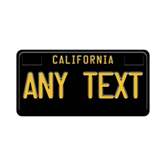 Ca License Plate Custom Custom Aluminum CA License Plate Sign With Your Text Personalized Name  Poster Decor For Bar Cafe, 12x6