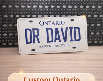 Custom 3D Printed Aluminum Bicycle License Plate - 3x6 Inches