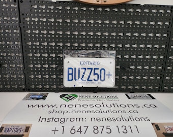 Custom License Plate 4x7 - Personalized 3D Printed Aluminum Motorcycle Plate