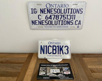 N1CB1K3 || Bike Custom & Personalized 3D Printed Aluminum License Plate Style : Motorcycle/Bike Size 4x7 Inches