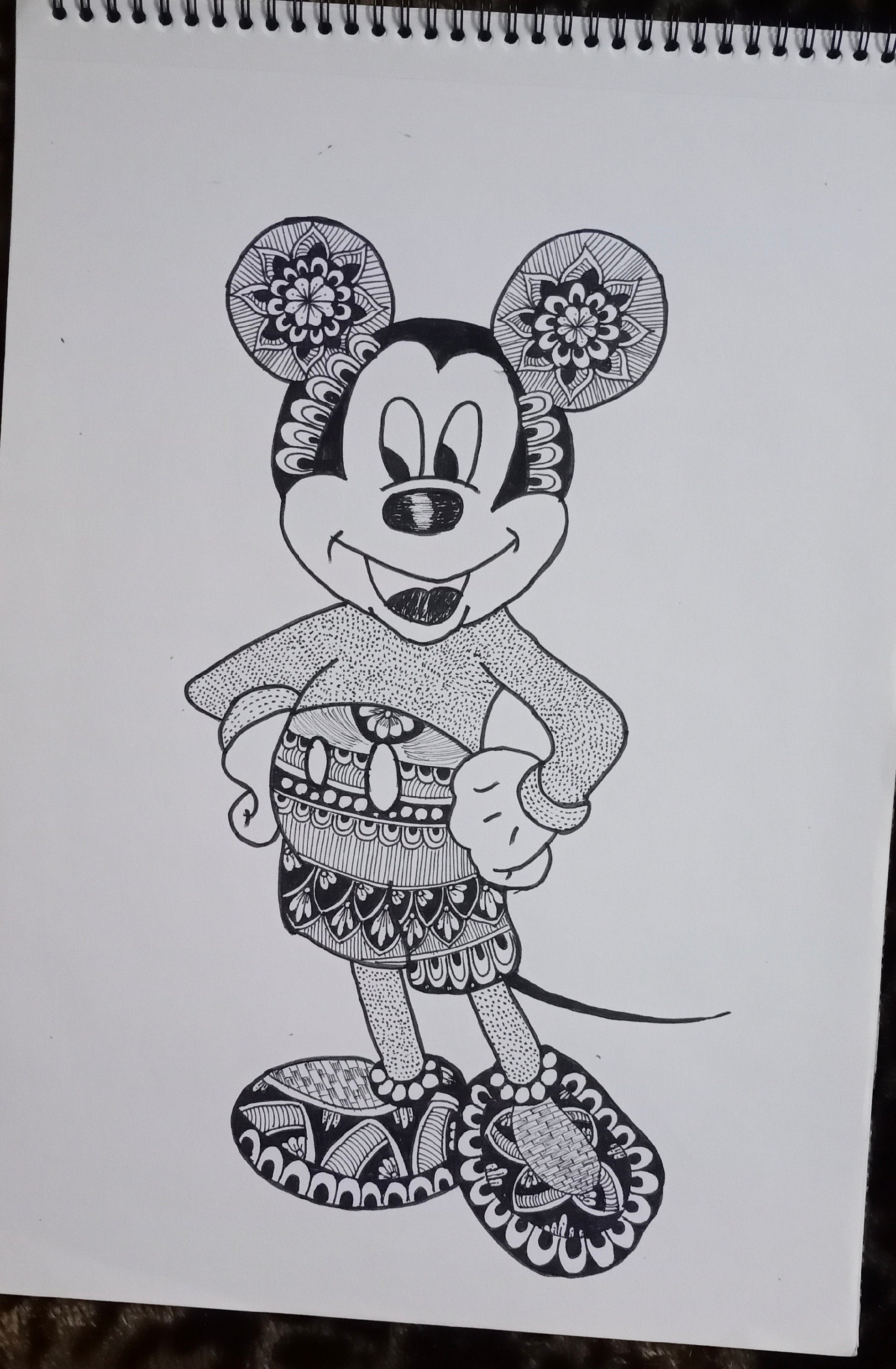 Mickey Mouse Mandala Wallpaper