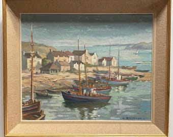 フランス　ヴィンテージ　油絵 フランスアンティーク ウォールアート アート絵画 油絵