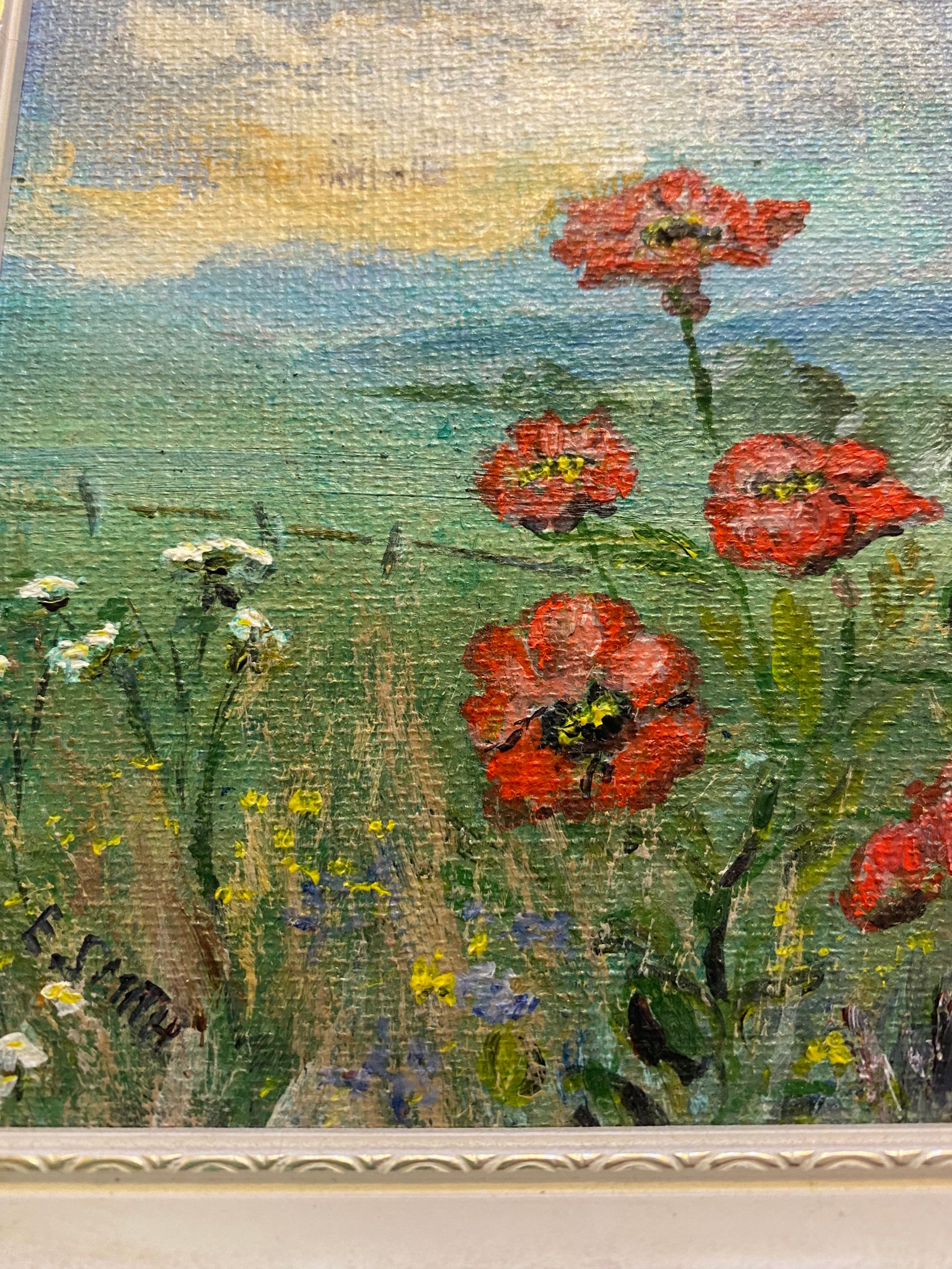 Vibrant vintage oil painting retro style landscape nature | Etsy