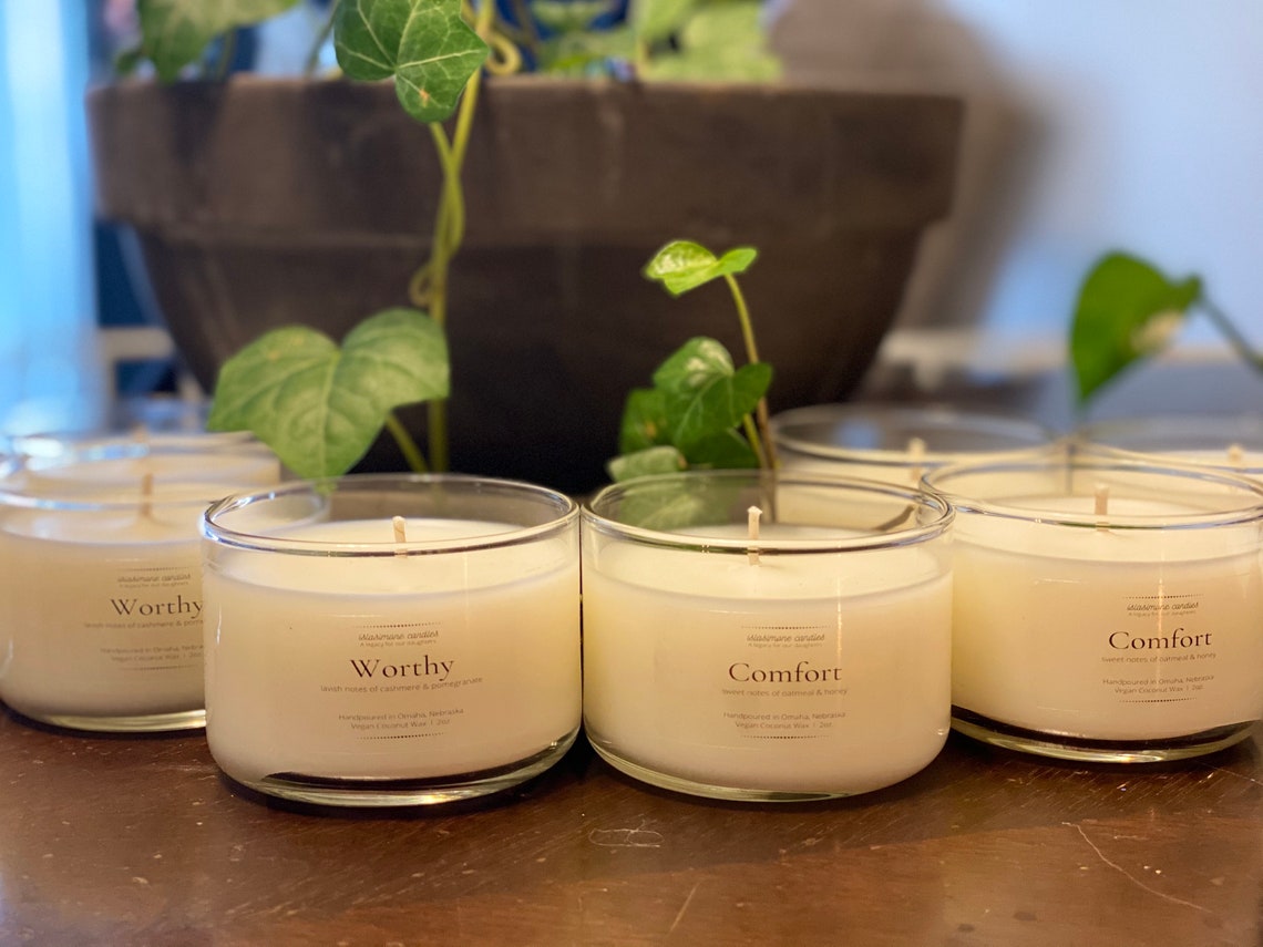 Vegan Coconut Wax Candles Handpoured Etsy