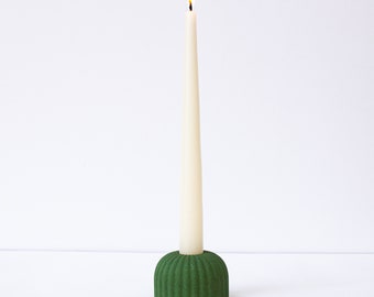 Ribbed Candle Holder, Small