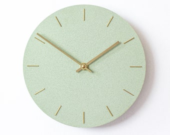 Clock, Light Green, Various Sizes