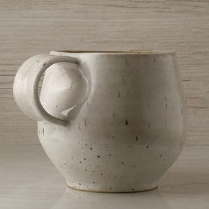 Handmade Mugs With Handle - White