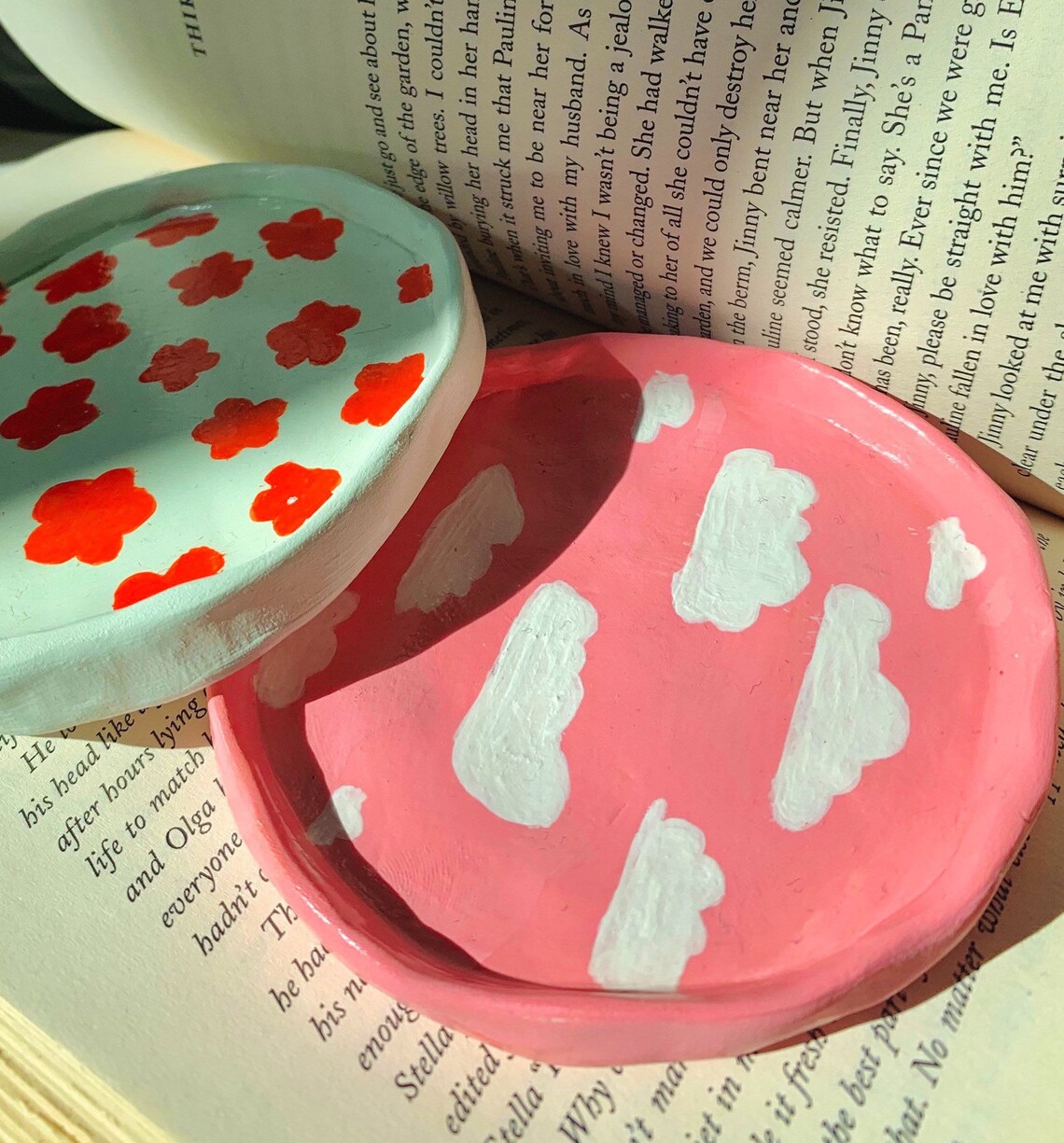 Personalized polymer clay trinket tray Etsy