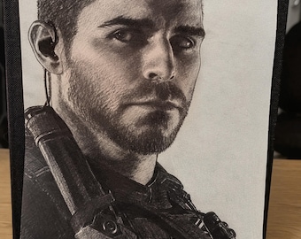 Graphite portrait. Soap mactavish  in call of duty modern warfare.