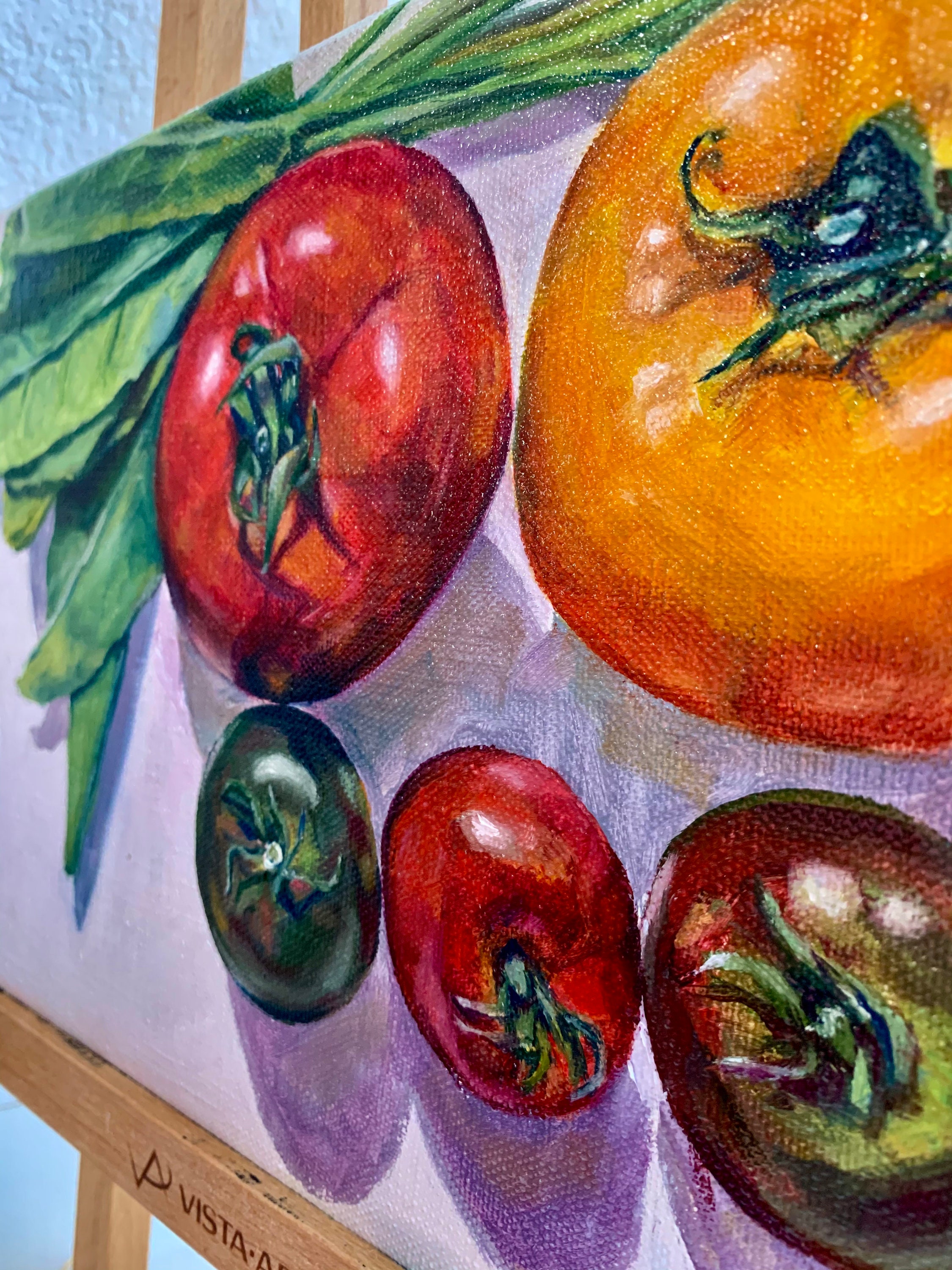 Vegetales Vegan Picture Original Oil Painting Wall Art 8 por Etsy
