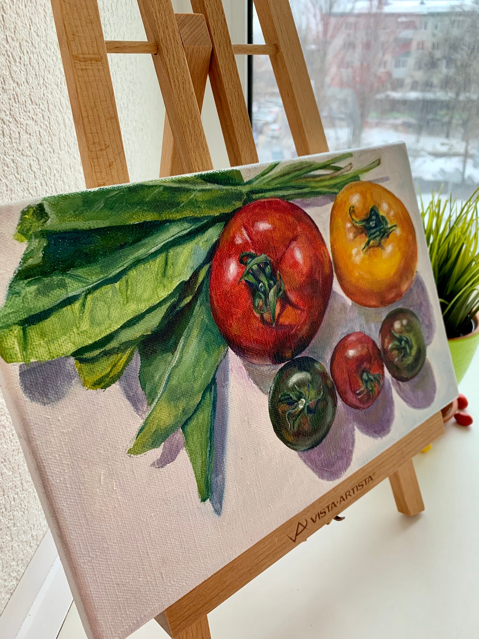 Vegetales Vegan Picture Original Oil Painting Wall Art 8 por Etsy