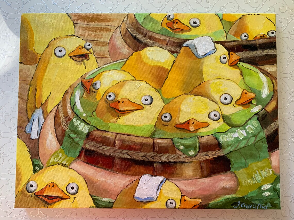Ootori Sama Spirited Away Painting Original Oil Art Canvas | Etsy