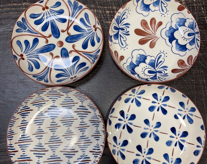 Plate Set 8 Deep Dinner Plate Set of 4 Handmade Ceramic Dish Bowl Etsy