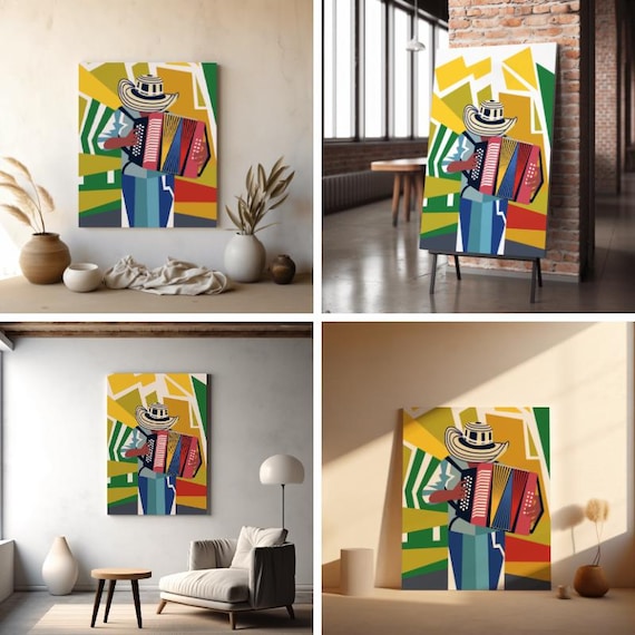 Colombia - Vallenato - Accordion Player - Canvas Wall Art
