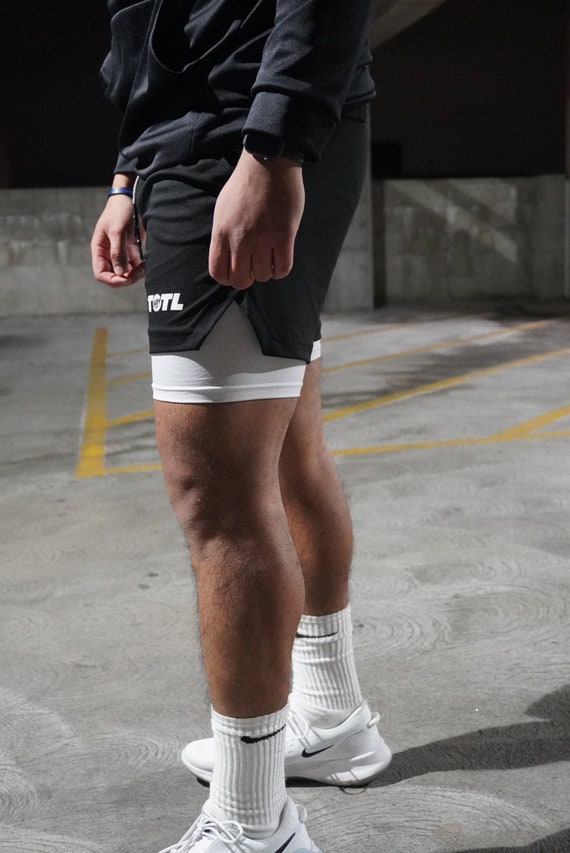 Mens Shorts Built in Compression | Etsy