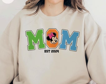 Custom Mom Dad Sweatshirt, Custom Mouse Mama Sweatshirt, Sweatshirt For Mother's Day, Mouse Mom Hoodie, Mother's Day Gift