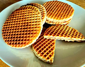 Handgjorda Stroopwafels på beställning gjorda med autentiska holländska ingredienser