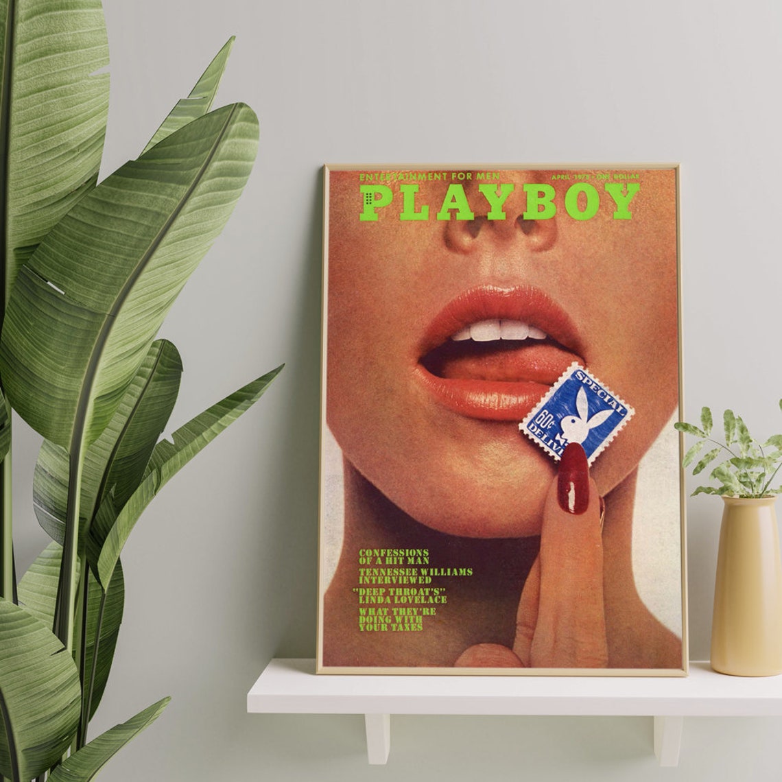 Vintage Playboy Poster April 1973 A2 A3 A4 Wall art Etsy