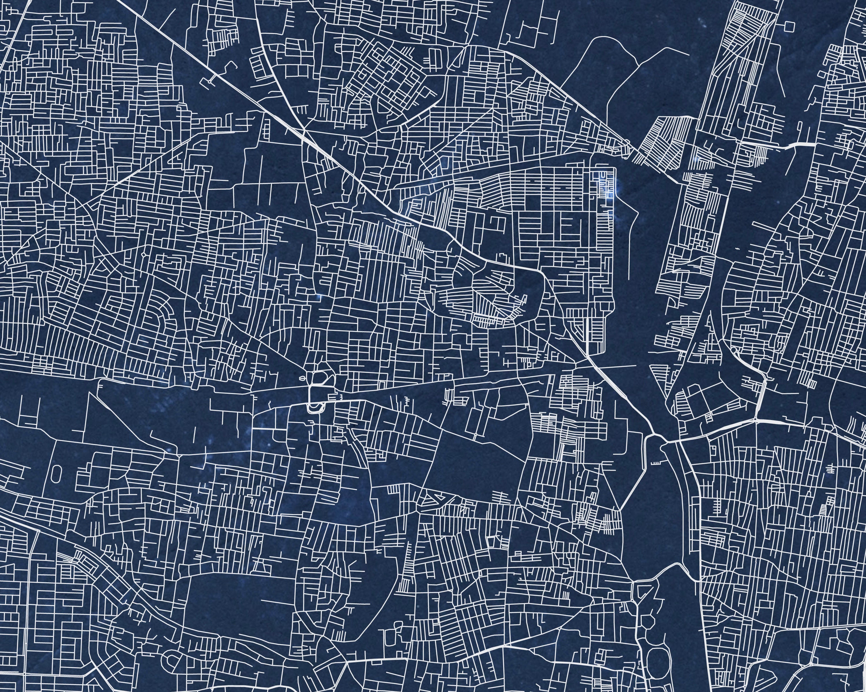 Chennai Blueprint Map Instant download Chennai Road Map Etsy