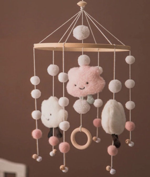 Mobile Decoratif Pour Lit Bebe Suspension Nuage Pour Berceau Etsy France