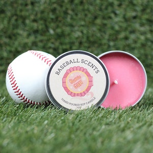 Bougie de soja parfumée chewing-gum Baseball Scents