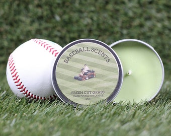 Baseball Scents Fresh Cut Grass Soy Candle