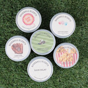 Baseball Scents Fresh Cut Grass Soy Candle image 2