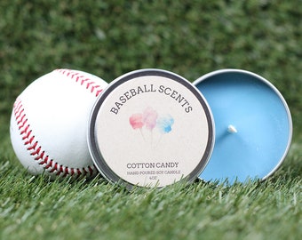 Baseball Scents Cotton Candy Soy Candle