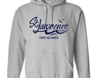 St Lawrence River 1000 Islands, light weight, unisex hoodie